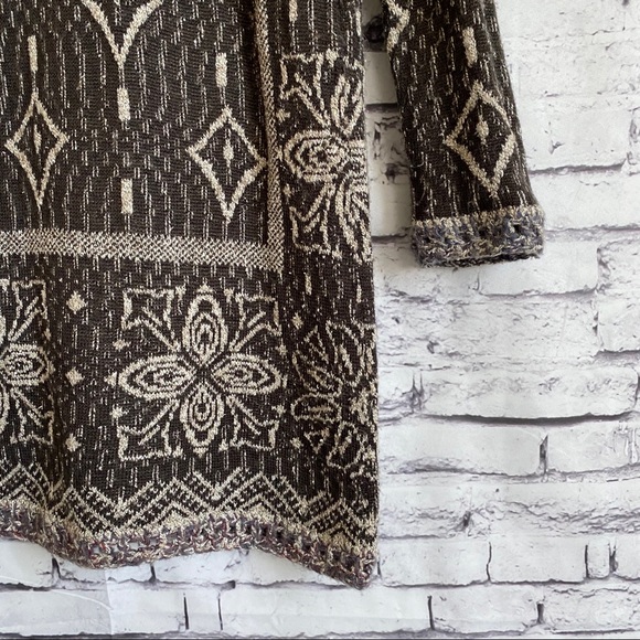 Free People Kai Pom Pom Hooded Cardigan in Brown - Picture 7 of 8